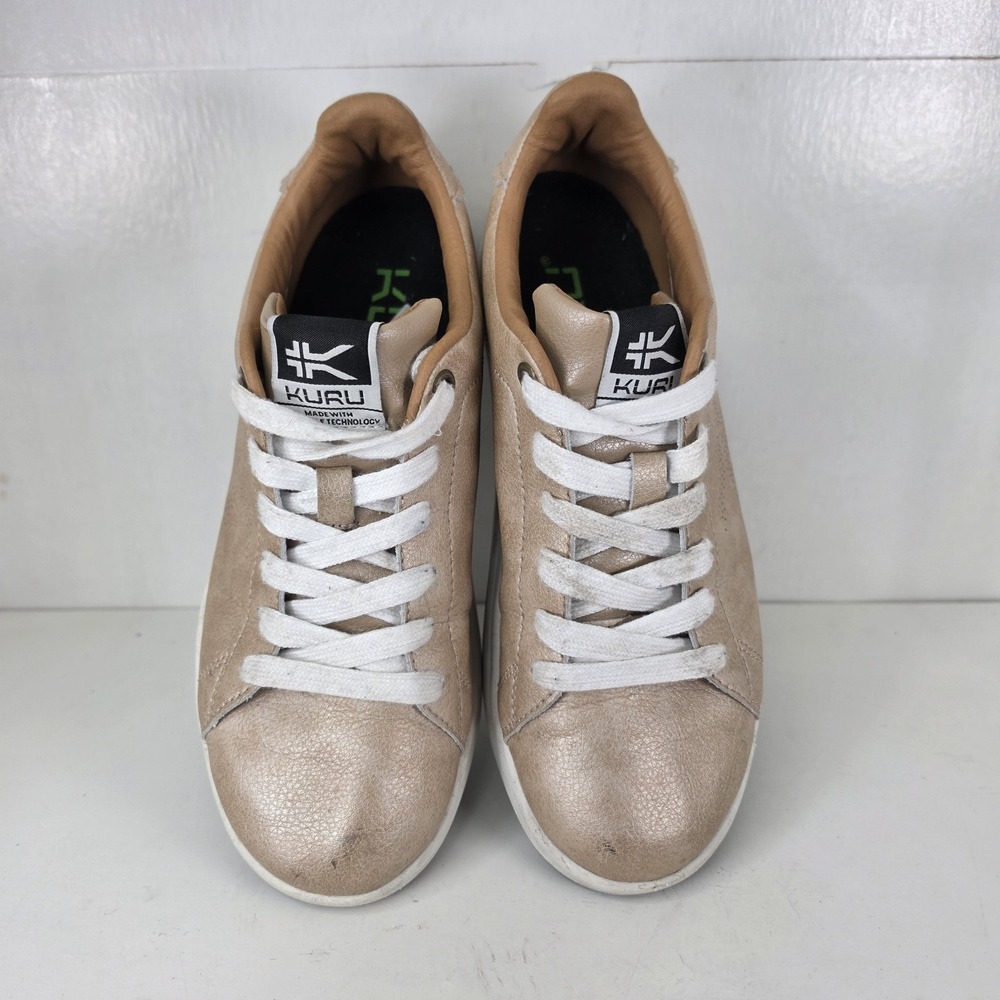 Kuru Roam Classic Court Womens Size 6 Beige Bronze Athletic Shoes Sneakers - Picture 2 of 8